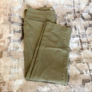 Talbots khaki pants with side zip